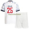 Original Trikotsatz FC Bayern München Thomas Muller 25 Ausweichtrikot 2021-22 Für Kinder